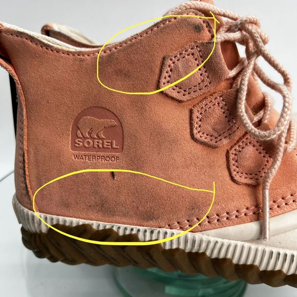 Sorel Out N About Plus Rain Duck Boot Size 7.5 Suede Leather - Picture 4 of 11